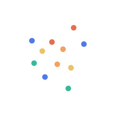 Colorful dots vector art