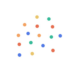 Colorful dots vector art