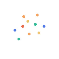 Colorful dots vector art