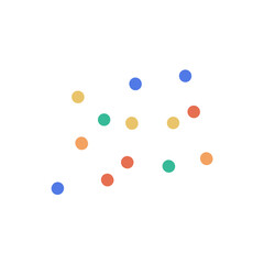 Colorful dots vector art