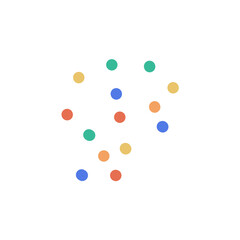 Colorful dots vector art