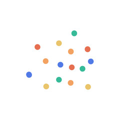 Colorful dots vector art