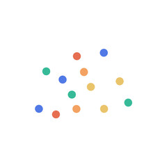 Colorful dots vector art