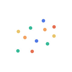 Colorful dots vector art