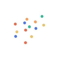 Colorful dots vector art