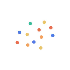 Colorful dots vector art