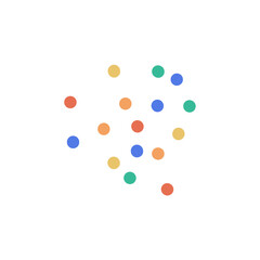 Colorful dots vector art