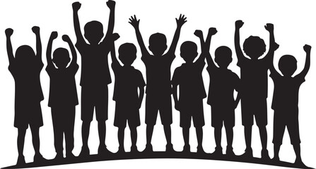 Students with Backpacks Heading to School

First Day of School Silhouette Scene

Back to School Supplies Vector Design

School Bus Arrival Silhouette Art

Excited Kids Back to School Vector