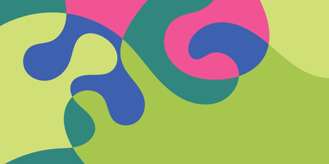 Flat abstract colorful modern fluid background illustration vector design.