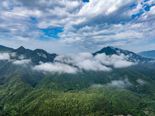 mountain landscape with clouds，mountains in the mountains