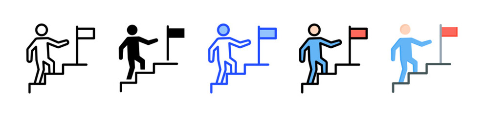 Ipo Success Icon Collection With Multiple Styles