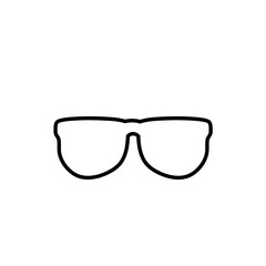 Fototapeta premium Simple black eyeglasses frame style 