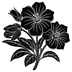 Adobe IllustratoHand Drawn Ink Doodle Of A Flower On A Transparent Backgroundr Artwork