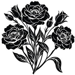 Adobe Illustratowatercolor botanical Lisianthus flowers texture template background.Elegant wedding invitation card background . Minimal hand painted Design for wedding or Valentine's Dayr Artwork