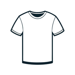  "Vector T-Shirt Template  Plain Short Sleeve Tee Design for Custom Prints, Fashion Illustrations, or Clothing Line Mockups in Front and Back Views"