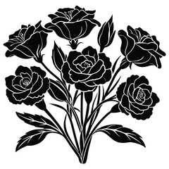 Adobe Illustratowatercolor botanical Lisianthus flowers texture template background.Elegant wedding invitation card background . Minimal hand painted Design for wedding or Valentine's Dayr Artwork