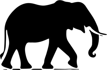 elephant silhouette vector