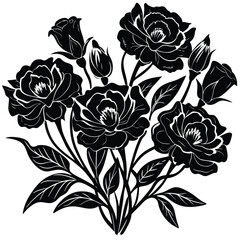 Adobe Illustratowatercolor botanical Lisianthus flowers texture template background.Elegant wedding invitation card background . Minimal hand painted Design for wedding or Valentine's Dayr Artwork