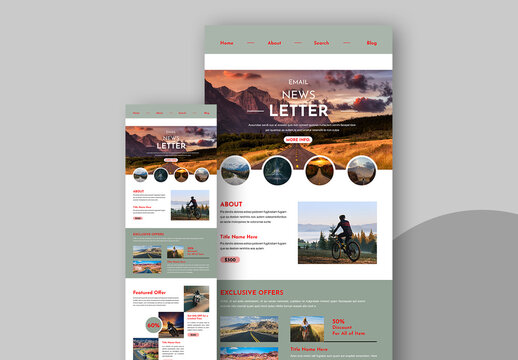Email Newsletter Layout