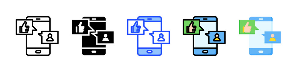 Social Media Icon Collection With Multiple Styles