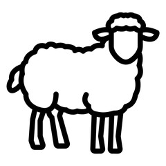 sheep Line Icon