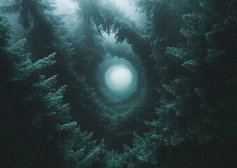 Mystical forest tunnel