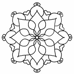 floral mandala design