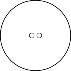 Squash ball outline vector