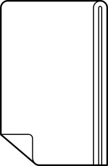 Squash towel outline vector