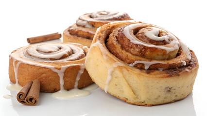 Fototapeta premium Sweet Cinnamon Swirl with Icing