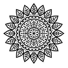 Flok Art black and white vector 4