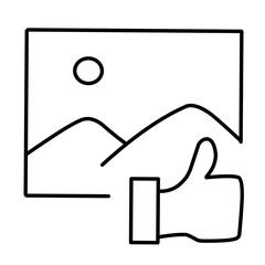 Obraz premium Picture Icon Vector