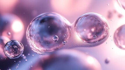Abstract spheres in soft light