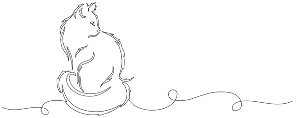 simple cat design white background