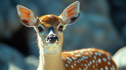Close-up of a fawn