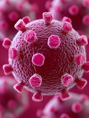 Close-up of a virus