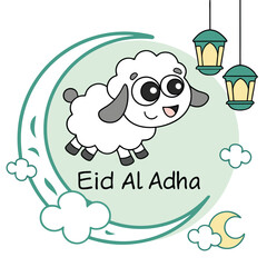 Fototapeta premium Celebrating Eid Al Adha Festival and Traditional Islamic Holiday