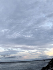 Cloudy sky and riverside view