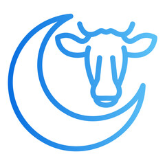 eid al adha Gradient icon