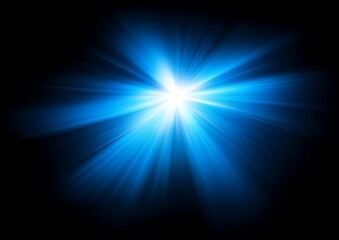 Radiant blue burst