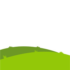 Fototapeta premium Meadow landscape vector illustration 