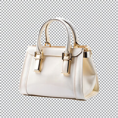 A female handbag isolated on transparent background.