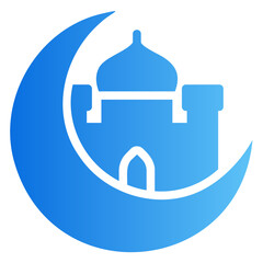 mosque Gradient icon