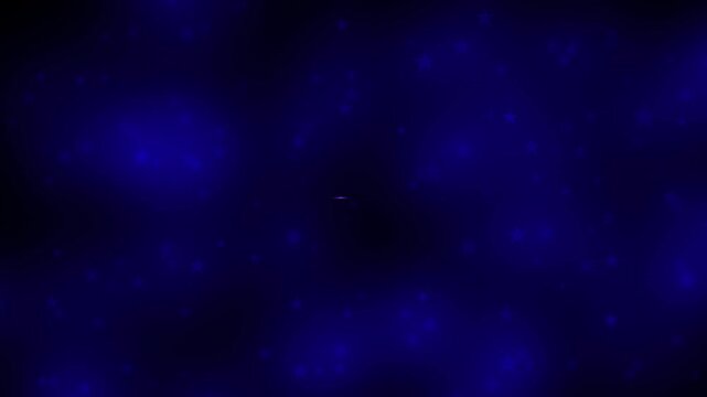 濃紺の星型パーティクルを背景に紫色のハートのパーティクルが現れて去っていく背景映像