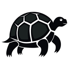 Land Turtle Silhouette icon on white background