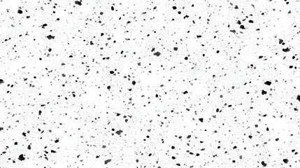 An abstract textured background features scattered black spots of varying sizes creating a dynamic and visually interesting speckled pattern across the bright surface.