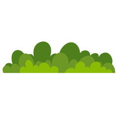 Obraz premium Simple green grass vector illustration 