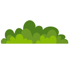 Obraz premium Simple green grass vector illustration 