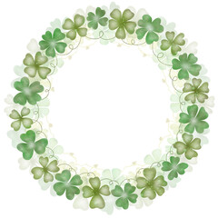 Green Clover Frame,  Lucky  Frame, St. Patrick's Day