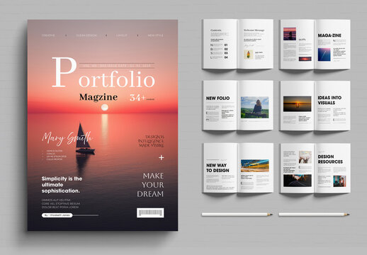 Print Magazine Layout Template